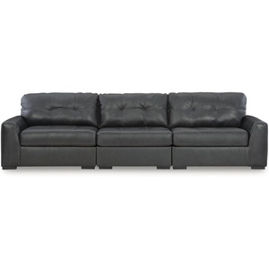 image:imageSignature Design by Ashley Brindley Pier 4Piece Leather Modular Sectional3Piece Sectional Sofa