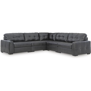 image:imageSignature Design by Ashley Brindley Pier 4Piece Leather Modular Sectional5Piece Sectional