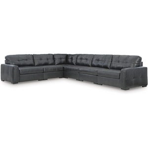 image:imageSignature Design by Ashley Brindley Pier 4Piece Leather Modular Sectional6Piece Sectional