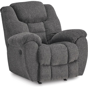 image:imageSignature Design by Ashley Foreside Contemporary Stain Resistant Manual Reclining Sofa GrayRecliner