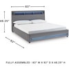 image:imageSignature Design by Ashley 3Piece Entertainment Center with FireplaceKing Upholstered Bed