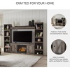 image:imageSignature Design by Ashley 4Piece Electric Fireplace TV Stand Gray