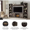 image:imageSignature Design by Ashley 4Piece Electric Fireplace TV Stand Gray