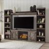 image:imageSignature Design by Ashley 4Piece Electric Fireplace TV Stand Gray