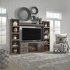 image:imageSignature Design by Ashley 4Piece Fireplace Entertainment Center WhiteBrown