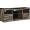 image:imageSignature Design by Ashley 4Piece Fireplace Entertainment Center WhiteBrown
