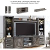 image:imageSignature Design by Ashley 4Piece Fireplace Entertainment Center WhiteGrey