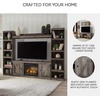 image:imageSignature Design by Ashley 4Piece Fireplace Entertainment Center WhiteGrey