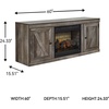 image:imageSignature Design by Ashley 4Piece Fireplace Entertainment Center WhiteGrey