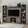image:imageSignature Design by Ashley 4Piece Fireplace Entertainment Center WhiteGrey