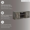 image:imageSignature Design by Ashley 4Piece Fireplace Entertainment Center WhiteGrey