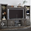 image:imageSignature Design by Ashley 4Piece Fireplace Entertainment Center WhiteGrey