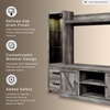 image:imageSignature Design by Ashley 4Piece Fireplace Entertainment Center WhiteGrey