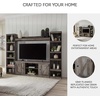 image:imageSignature Design by Ashley 4Piece Fireplace Entertainment Center WhiteGrey