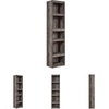 image:imageSignature Design by Ashley 4Piece Fireplace Entertainment Center WhiteGrey