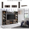 image:imageSignature Design by Ashley 4Piece Fireplace Entertainment Center WhiteRustic Gray