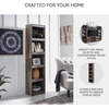 image:imageSignature Design by Ashley 4Piece Fireplace Entertainment Center WhiteRustic Gray