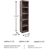 image:imageSignature Design by Ashley 4Piece Fireplace Entertainment Center WhiteRustic Gray