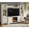 image:imageSignature Design by Ashley 4Piece Fireplace Entertainment Center WhiteWhitewash