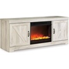 image:imageSignature Design by Ashley 4Piece Fireplace Entertainment Center WhiteWhitewash