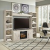 image:imageSignature Design by Ashley 4Piece Fireplace Entertainment Center WhiteWhitewash