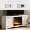 image:imageSignature Design by Ashley 4Piece Fireplace Entertainment Center WhiteWhitewash