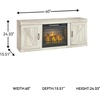 image:imageSignature Design by Ashley 4Piece Fireplace Entertainment Center WhiteWhitewash