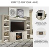 image:imageSignature Design by Ashley 4Piece Fireplace Entertainment Center WhiteWhitewash
