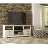 image:imageSignature Design by Ashley 4Piece Fireplace Entertainment Center WhiteWhitewashBrown