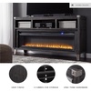 image:imageSignature Design by Ashley 65 Inch TV Stand Gray Fireplace Option65 TV Stand with Electric Fireplace