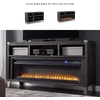 image:imageSignature Design by Ashley 65 Inch TV Stand Gray Fireplace Option65 TV Stand with Electric Fireplace
