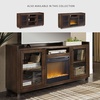 image:imageSignature Design by Ashley 70 Fireplace TV Stand for 80 TVs WalnutBrown