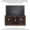 image:imageSignature Design by Ashley 70 Fireplace TV Stand for 80 TVs WalnutBrown