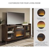 image:imageSignature Design by Ashley 70 Fireplace TV Stand for 80 TVs WalnutBrown