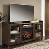 image:imageSignature Design by Ashley 70 Fireplace TV Stand for 80 TVs WalnutBrown