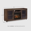 image:imageSignature Design by Ashley 70 Fireplace TV Stand for 80 TVs WalnutBrown