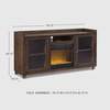 image:imageSignature Design by Ashley 70 Fireplace TV Stand for 80 TVs WalnutBrown
