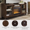 image:imageSignature Design by Ashley 70 Fireplace TV Stand for 80 TVs WalnutBrown