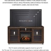 image:imageSignature Design by Ashley 70 Fireplace TV Stand for 80 TVs WalnutBrown