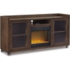 image:imageSignature Design by Ashley 70 Fireplace TV Stand for 80 TVs WalnutBrown
