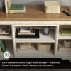 image:imageSignature Design by Ashley 74 Electric Fireplace TV Stand Chipped WhiteXL TV Stand