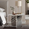 image:imageSignature Design by Ashley Baretton Marble Coffee Table Square Nesting Design Genuine Stone Construction Sculptural Centerpiece for Living Rooms BlackWhiteTaupe 18 W