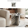 image:imageSignature Design by Ashley Baretton Marble Coffee Table Square Nesting Design Genuine Stone Construction Sculptural Centerpiece for Living Rooms BlackWhiteTaupe 18 W
