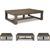 image:imageSignature Design by Ashley Burkhaus Coffee Table Modern White MarbleGrayish Brown