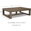 image:imageSignature Design by Ashley Burkhaus Coffee Table Modern White MarbleGrayish Brown