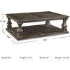 image:imageSignature Design by Ashley Burkhaus Coffee Table Modern White MarbleGrey