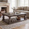 image:imageSignature Design by Ashley Burkhaus Coffee Table Modern White MarbleGrey