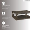 image:imageSignature Design by Ashley Burkhaus Coffee Table Modern White MarbleGrey