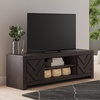 image:imageSignature Design by Ashley Cayboni 71 TV Stand Whitewash FireplaceBlack