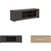 image:imageSignature Design by Ashley Cayboni 71 TV Stand Whitewash FireplaceBlack